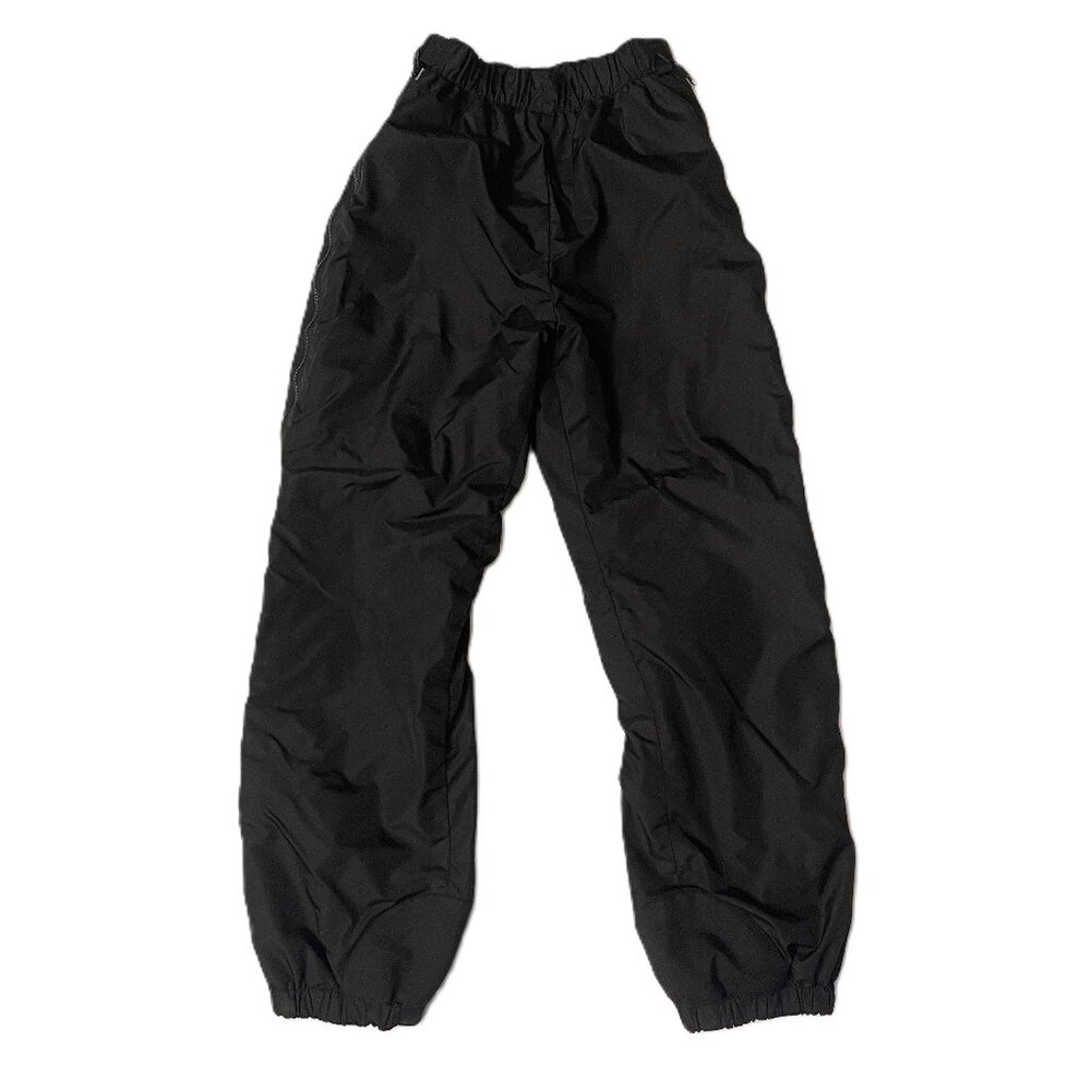 Columbia Snow Ski Pants Women Med Black Full Side Zip Nylon Pull On Adjustable